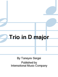 Trio in D major Sheet Music by Taneyev Sergei