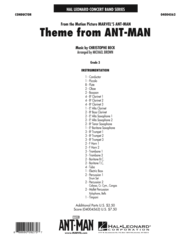 Theme from Ant-Man - Conductor Score (Full Score) Sheet Music by Christophe Beck