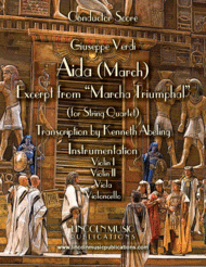 March  Aida March (excerpt from Triumphal March) (for String Quartet) Sheet Music by Giuseppe Verdi?