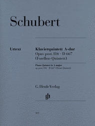 Quintet A Major Op. Posth. 114 D 667 The Trout Sheet Music by Franz Schubert