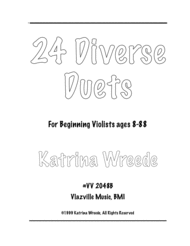 24 Diverse Duets for Beginning Violists ages 8 to 88 Sheet Music by Katrina Wreede