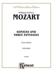 Sonatas & Three Fantasias Sheet Music by Wolfgang Amadeus Mozart