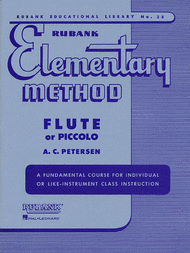 Rubank Elementary Method - Flute Piccolo Sheet Music by A.C. Petersen