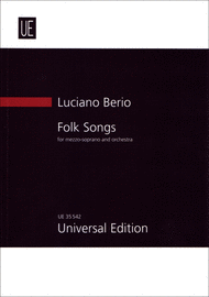 Folk Songs Sheet Music by Luciano Berio