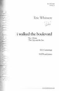 I Walked the Boulevard Sheet Music by Eric Whitacre