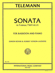 Sonata in F minor Sheet Music by Georg Philipp Telemann
