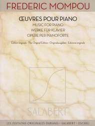 Works for Piano Sheet Music by Frederic Mompou