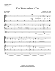 What Wondrous Love Is This (CH10) Sheet Music by American Folk Hymn