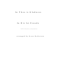 In Thee is Gladness Sheet Music by Giovanni Giacomo Gastoldi