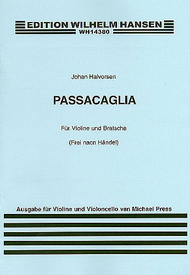Passacaglia For Violin and Cello Sheet Music by Johan Halvorsen