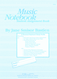 Music Notebook Sheet Music by Jane Smisor Bastien
