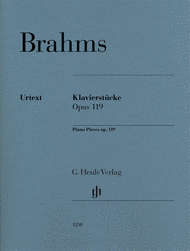 Piano Pieces Op. 119 Revised Edition Sheet Music by Johannes Brahms
