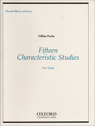 Fifteen Characteristic Studies for Viola Sheet Music by Lillian Fuchs