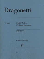 Twelve Waltzes for Double Bass Solo Sheet Music by Domenico Dragonetti