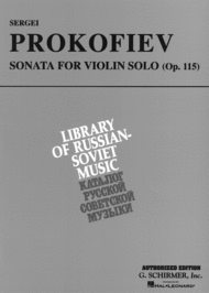Sonata For Violin Solo