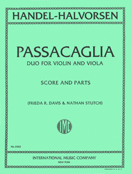 Passacaglia - Duo for Violin and Viola Sheet Music by George Frideric Handel
