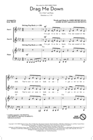 Drag Me Down (arr. Mac Huff) Sheet Music by One Direction