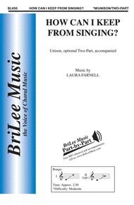 How Can I Keep From Singing Sheet Music by Laura Farnell