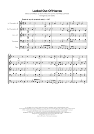 Locked Out Of Heaven - Bruno Mars for Brass Quintet Sheet Music by Bruno Mars