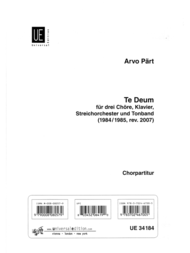 Te Deum Sheet Music by Arvo Part