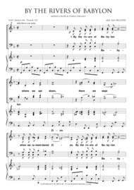 By the Rivers of Babylon Sheet Music by Jan Mulder