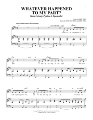Whatever Happened To My Part? Sheet Music by Eric Idle
