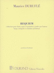 Requiem (reduced orchestration) Sheet Music by Maurice Durufle