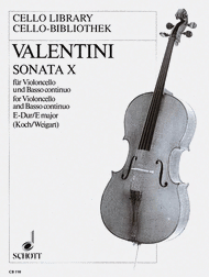 Sonata X E Major Sheet Music by Giuseppe Valentini