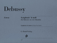 Symphony in b minor for Piano Four-hands Sheet Music by Claude Debussy