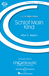 Schlof Main Kind (A Yiddish Lullaby) Sheet Music by Allan Naplan