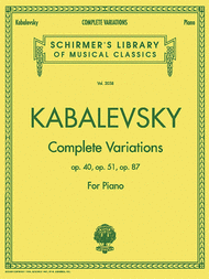 Complete Variations Sheet Music by Dmitri Kabalevsky