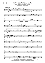 You've Got A Friend In Me - String Quartet Sheet Music by Randy Newman
