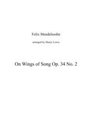 On Wings of Song STRING QUARTET (for string quartet) Sheet Music by Felix Bartholdy Mendelssohn