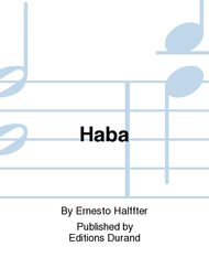 Habanera Sheet Music by Ernesto Halffter