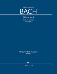 Mass in A major Sheet Music by Johann Sebastian Bach