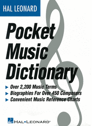 The Hal Leonard Pocket Music Dictionary Sheet Music by Various