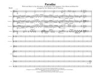 Paradise (arranged for percussion ensemble) Sheet Music by Coldplay