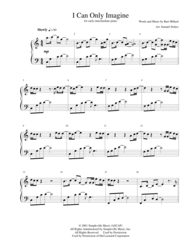 I Can Only Imagine - for early-intermediate piano Sheet Music by MercyMe