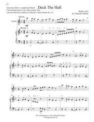 Christmas Duets for Violin & Piano:  11 Traditional Carols Sheet Music by Meredith Whelan