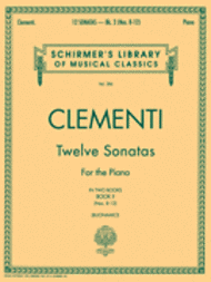 12 Sonatas - Book 2 Sheet Music by Muzio Clementi