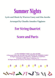 Summer Nights Sheet Music by Olivia Newton-John