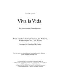 Viva La Vida - Piano Quartet Sheet Music by Coldplay