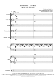 Someone Like You (#3 of 4 in Adele Hits Suite) [String Orchestra] Sheet Music by Adele