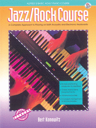 Alfred's Basic Adult Piano Course - Jazz/Rock Course (Book/CD) Sheet Music by Bert Konowitz