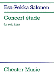 Concert Etude For Solo Horn Sheet Music by Esa-Pekka Salonen