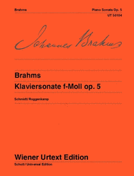 Piano Sonata F minor Op. 5 Sheet Music by Johannes Brahms
