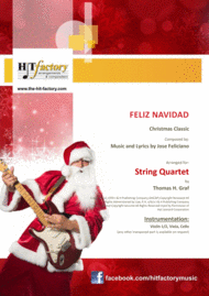 Feliz Navidad - Christmas Classic - String Quartet Sheet Music by Jose Feliciano