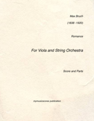 Bruch Romance for Viola and String Orchestra Op.85 Sheet Music by Max Bruch