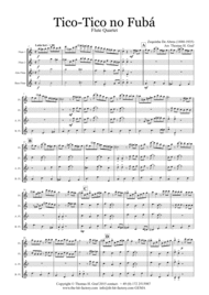 Tico-Tico no Fubá - Choro - Flute Quartet Sheet Music by Zequinha De Abreu (1880-1935)