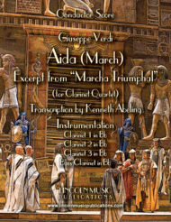 March  Aida March (excerpt from Triumphal March) (for Clarinet Quartet) Sheet Music by Giuseppe Verdi?